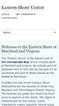 Mobile Screenshot of easternshorevisitor.com